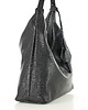 torby na ramię Torebka damska worek hobo bag skóra naturalna - czarna 1