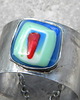 bransoletki wire wrapping Portret marchwi  - BRANSOLETA MANKIET - CUFF 1