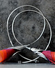 kolczyki wire wrapping Srebrne kolczyki koła pomarańczowe 4