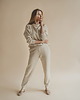 bluza bez kaptura damska Oh sweatshirt beige konopia 1