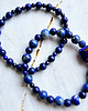 bransoletki z kamieni naturalnych Damska podwójna bransoletka / Lapis Lazuli / Japońska Ceramika 3