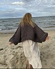 kardigany damskie Sweter oversize 100% wełna handmade 3