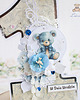 kartki scrapbooking Kartka jedynka urodzinowa, na roczek "Miś 2" GOTOWA 1