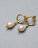 kolczyki pozłacane Kolczyki pozłacane Pearls [peach] perły vol. 26  1
