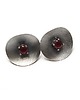 kolczyki wire wrapping Kapelusze /red/ sztyfty 1
