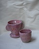 kubki i filiżanki Ceramiczny, różowy dripper w ciapki, ceramika ręcznie robiona 2