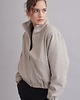 kurtki damskie 100% wełniana Kurtka bomber Aspen look melanżowy beż z wąskim rękawem 4