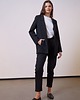 marynarki damskie CZARNA WEŁNIANA MARYNARKA LOOSE AND ELEGANCE WOOL 100% WEŁNY GARNITUROWEJ 3