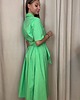 sukienki midi damskie Sukienka wiązana w talii na zakładkę Verde 3
