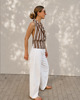 topy damskie Stripes - top z otwartymi plecami 3