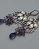 kolczyki wire wrapping Bez - kolczyki 2