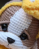 misie i maskotki Bella - Piesek w Ubranku 24 cm - Maskotka Amigurumi -na prezent 4