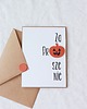 kartki scrapbooking Dynia Halloween. Zaproszenia urodzinowe 1