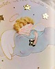 kartki, zaproszenia na chrzest Obrazek dla dziecka - pastelowy aniołek na chmurce 2