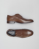 buty męskie Ciemnobrązowe eleganckie buty sznurowane b014 2