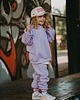bluzy dla dziewczynki Dres oversize Teddyland lawendowy 2