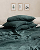 poduszki gładkie LNIANA PODUSZKA SIMPLE - ocean green 1