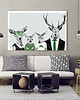 obrazy OBRAZ NA PŁÓTNIE -  120x80cm JELENIE W UBRANIACH 1