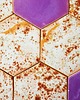 kafle i panele Kafle - rusty (heksagony) 1