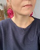 kolczyki - inne Kolczyki  Koronkowe burgund ombre lekkie delikatne 2