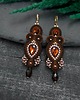 kolczyki soutache Kolczyki sutasz brązowe długie wieczorowe Orina 2