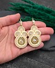 kolczyki soutache Kolczyki sutasz kremowe z kryształkami Gracia 1