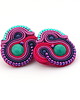 kolczyki soutache Małe kolczyki soutache 1