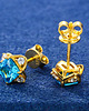 kolczyki srebrne Kolczyki srebrne Moissanite 2