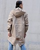 kurtki damskie Kurtka / płaszcz typu parka mocca ciemny beż 6