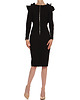 sukienki midi damskie Sukienka czarna YY100080_RAL9005 5