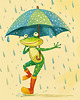 obrazy i plakaty do pokoju dziecięcego Plakat - froggy 1