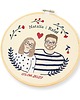 Ślub - inne Personalizowana pamiątka ślubna/zaręczynowa , haft w tamborku 6