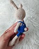 misie i maskotki Mini króliczek, królik 4