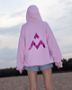 bluza z kapturem damska Bawełniana bluza z kapturem Pink Flow Hoodie UNISEX OVERSIZE 1