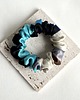 gumki do włosów 2 jedwabne gumki scrunchies Ivess & Black Silk 2
