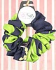gumki do włosów L średnia gumka do włosów jedwab naturalny scrunchie granatowa zielona 1