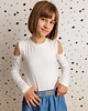 bluzki dla dziewczynki Bluzka z odkrytymi ramionami SOFIA kolor biały 3