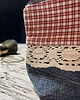 kosmetyczki Jeansowa kosmetyczka z koronką MISS 8
