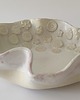 miski i misy Biało ceramiczna miska z kwiatami 3