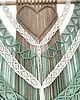 makramy Ogromna Makrama Ścienna SALVIA HEART Precyzyjne Rękodzieło 140x160 cm 1