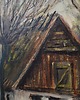 obrazy Obraz Gospodarstwo pod wierzbami, skandynawski design, lata 60 8