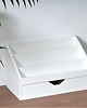 organizery Duży organizer na biurko, biały, do gabinetu 4