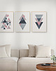 plakaty Nowoczesny zestaw 3 geometrycznych plakatów/grafik, skandynawski styl. 4