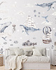naklejki ścienne do pokoju dziecka Wieloryby i statki  3