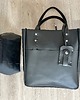 torby na ramię Duża czarna torba ze skóry Shopperka na ramie. 5