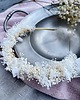 wianki komunijne Opaska na komunię/wesele ze stabilizowanej drobnej gipsówki 1