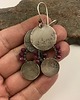 kolczyki wire wrapping Konstelacje z rubinami 2