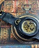 zegarki męskie Zegarek mechaniczny, nakręcany, skeleton DC 042 - Black Vintage - Złoty Smok 3