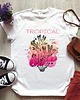 t-shirt damskie Koszulka  oversize z nadrukiem Tropical 1