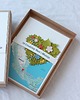 kartki scrapbooking Kartka z kwiatowym sercem i mapą, w pudełku 2